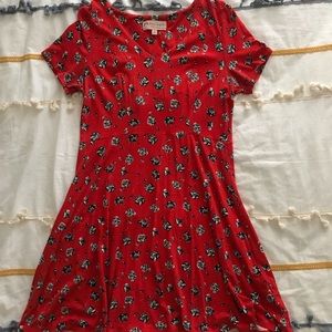 Philosophy casual, red dress